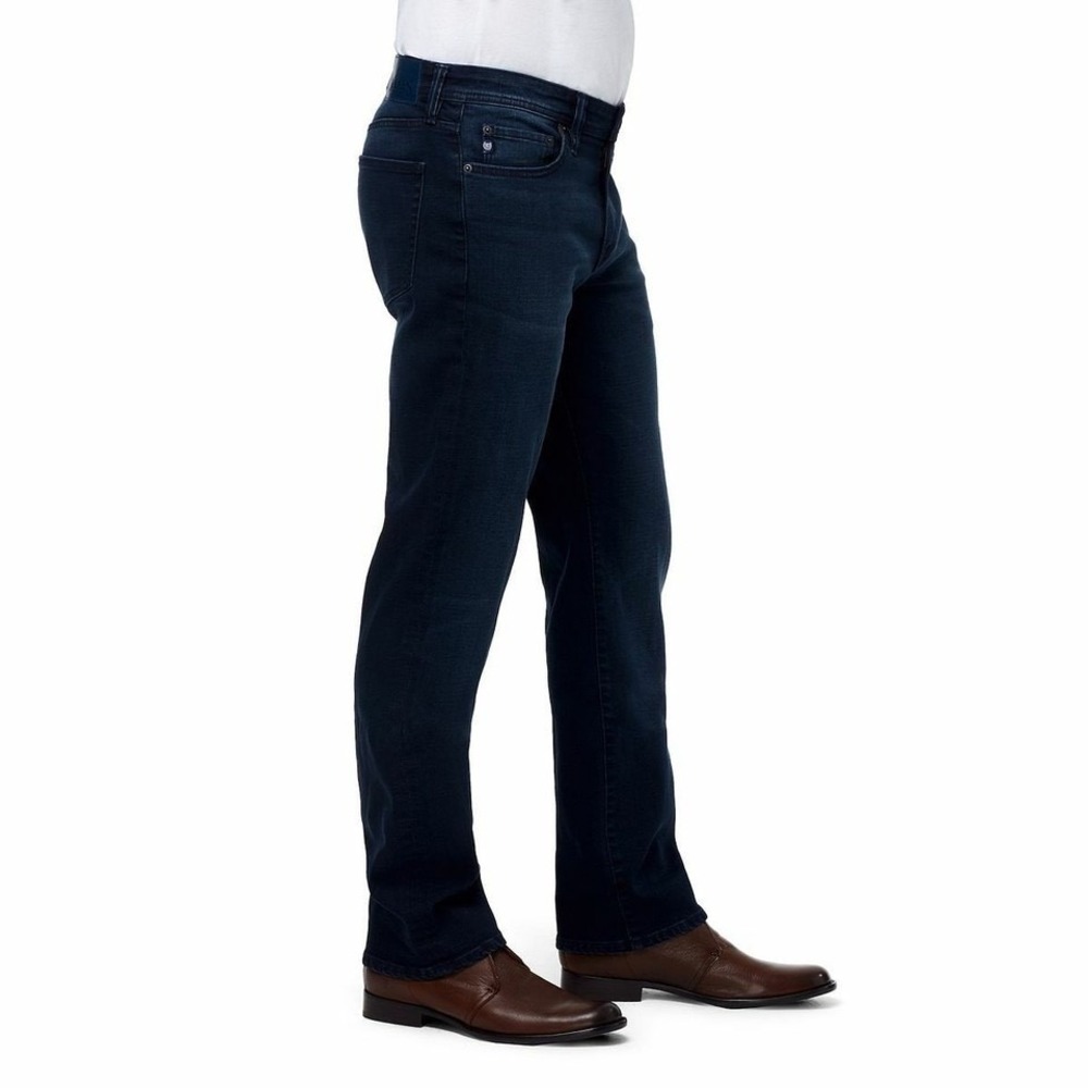 NWT CHAPS Jeans Men's Relaxed Fit  Straight Leg Jean Dark Blue Size 32/34 - Picture 2 of 3